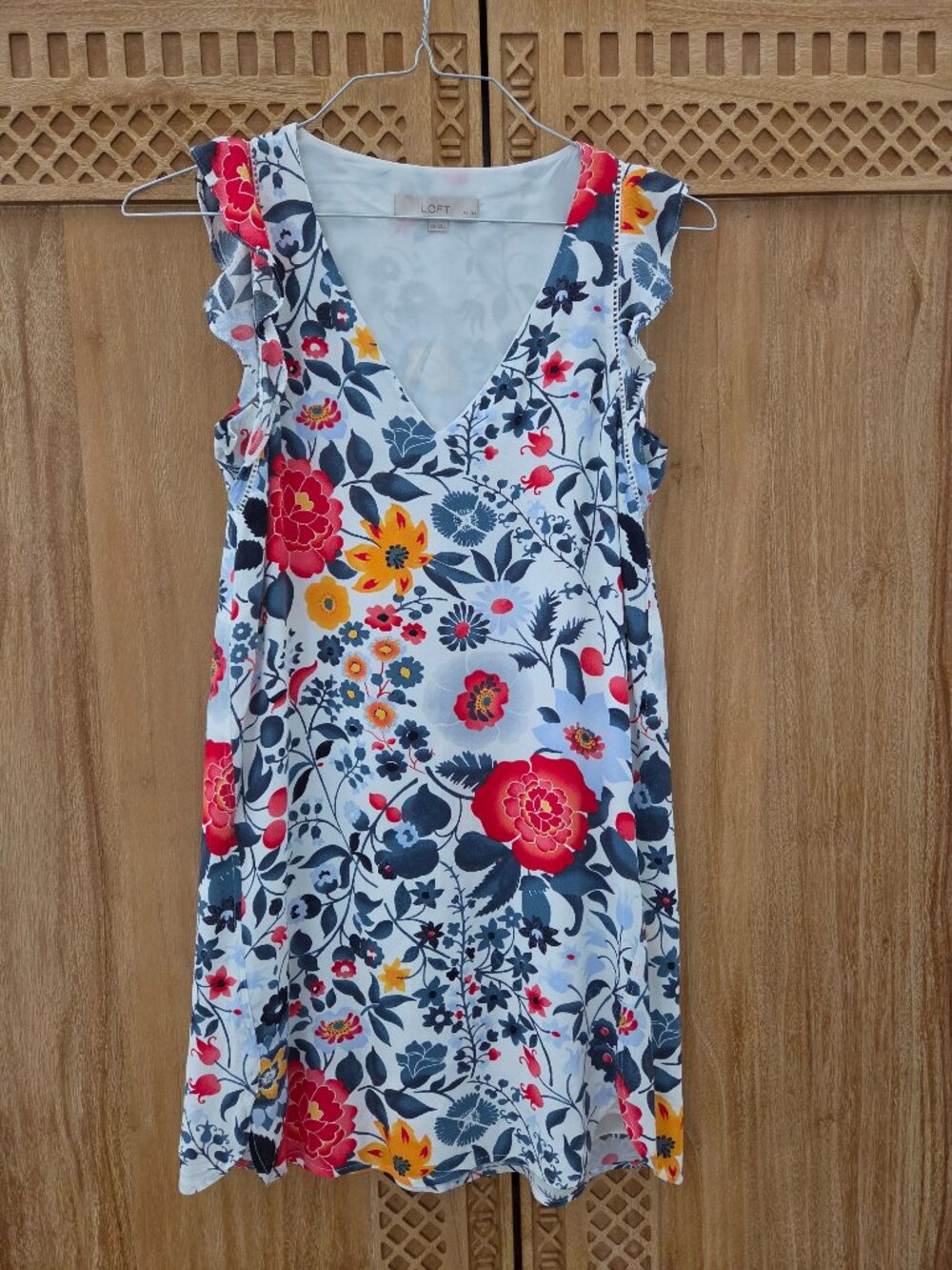 LOFT Flowerbed Flutter Swing Dress XSP